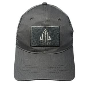 UTG Baseball Cap Gray One Size Mesh Back Hook and Loop Patch Strapback Hat